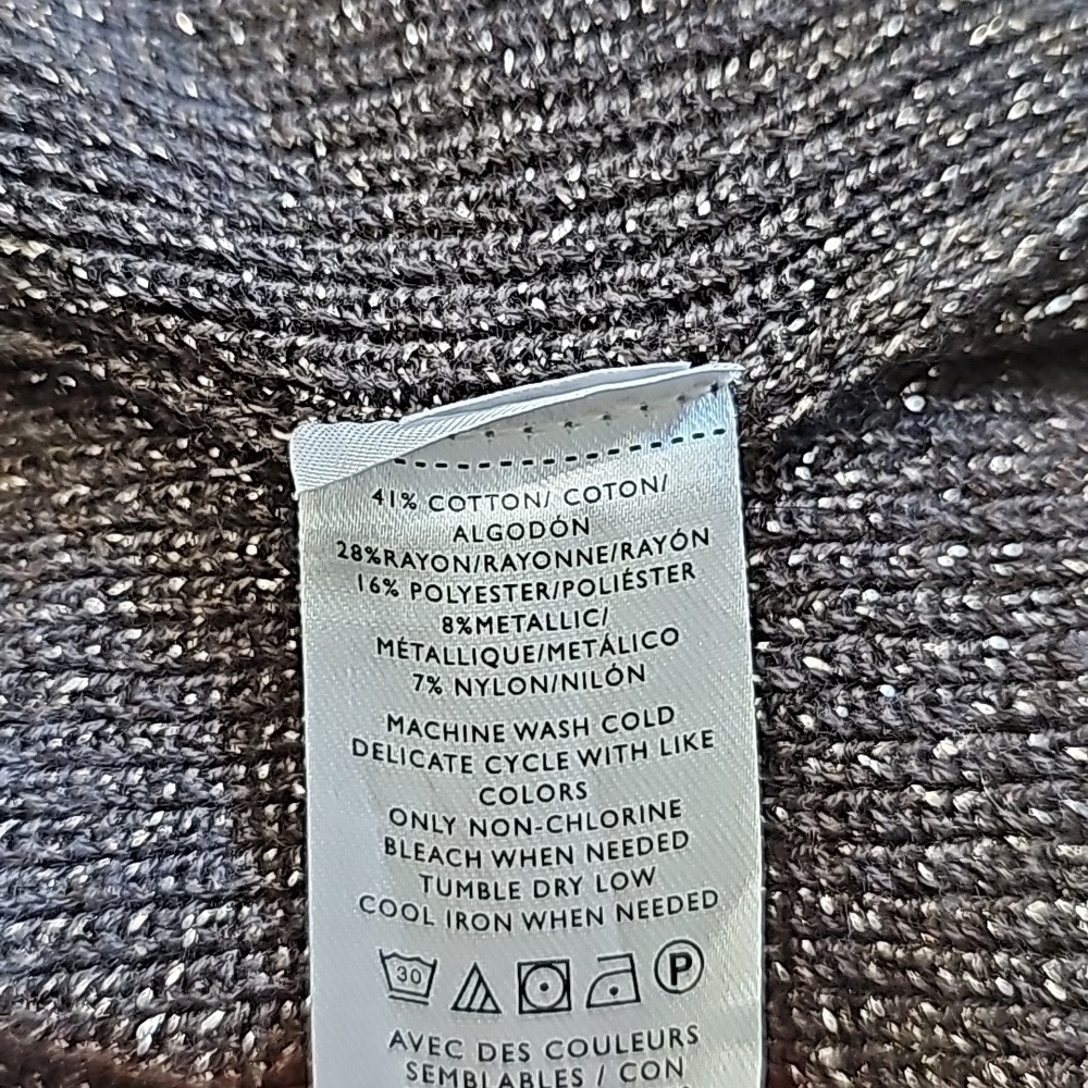 NWT Ann Taylor Shimmer Ribbed Open Cardigan - Picture 8 of 8